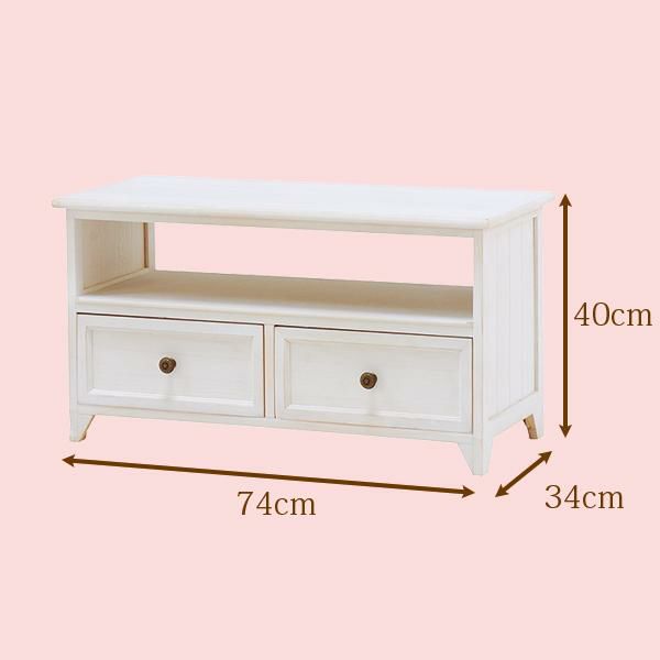 アンティーク風チェスト（ＴＶ台小）/Sucre(シュクレ) テレビ台・テレビボード 画像2