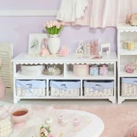 フリルオープンチェスト(3杯) タンス・チェスト 画像1