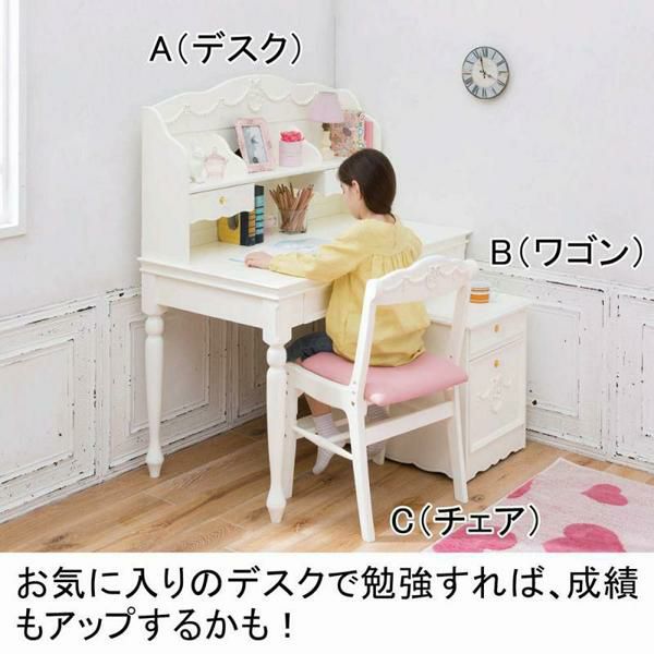 プリンセスキッズチェア パソコンチェア 画像6