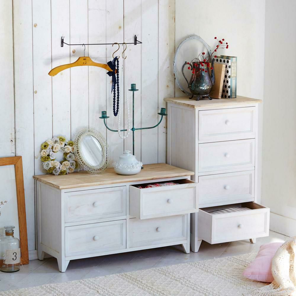 フレンチカントリー風チェスト（スリム４段） タンス・チェスト 画像15