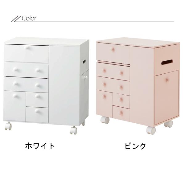 たっぷり収納コスメワゴン コスメワゴン・メイクボックス 画像4