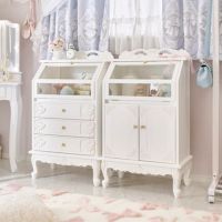 アンティーク風ディスプレイキャビネット/Noble（ノーブル）シリーズ キャビネット 画像1