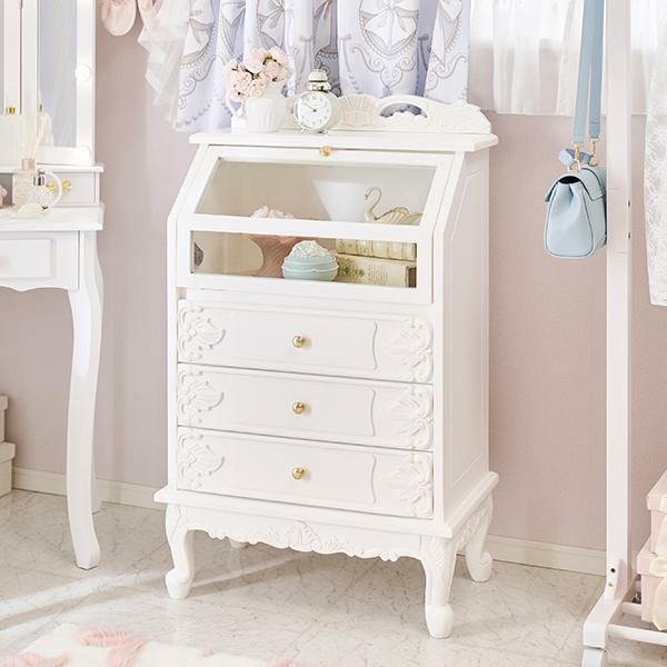 アンティーク風ディスプレイキャビネット/Noble（ノーブル）シリーズ キャビネット 画像3