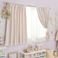 カーテン/リボンテープ調(遮光あり・100×110) 遮光カーテン 画像1