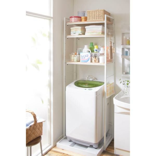 北欧調洗濯機ラック ランドリーラック・洗濯機ラック 画像1