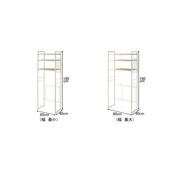 北欧調洗濯機ラック ランドリーラック・洗濯機ラック 画像2