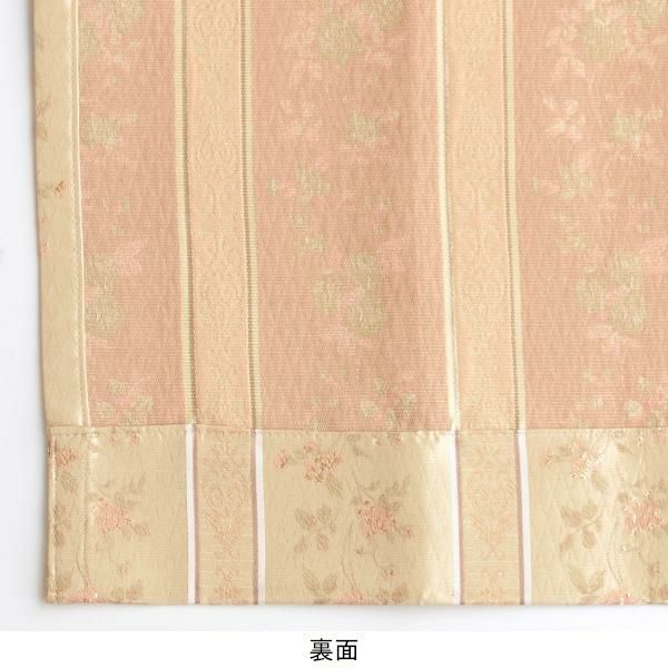 ローズストライプ柄ジャガードカーテン（ローズ・幅１５０ｃｍ×丈２２０～２３８ｃｍ・１枚） オーダーカーテン（遮光なし） 画像4