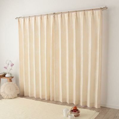 遮光カーテン　幅150cm×丈230cm2枚　アイボリー Amazon｜1級遮光カーテン アイボリー 2枚入 巾150cm×丈230cm