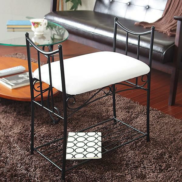 アイアンエントランスチェアB シューズラック・靴収納 画像1