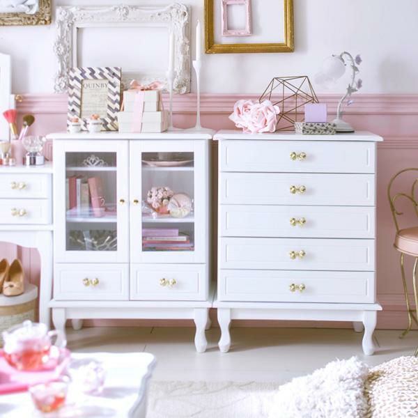 取っ手が選べる猫脚チェスト小/Ruban(リュバン) タンス・チェスト 画像2