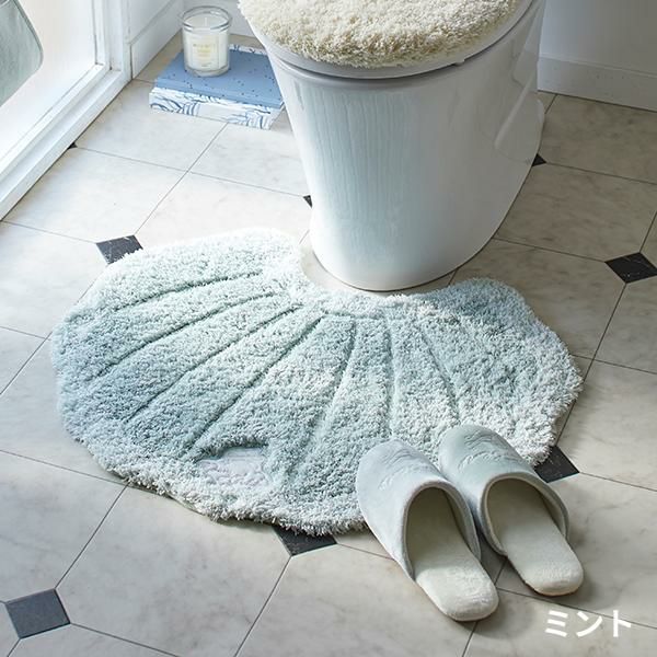 メリージェラートトイレマット シェル かわいいお姫様インテリア家具 雑貨の通販 トイレマット トイレファブリック ロマンティックプリンセス ロマプリ