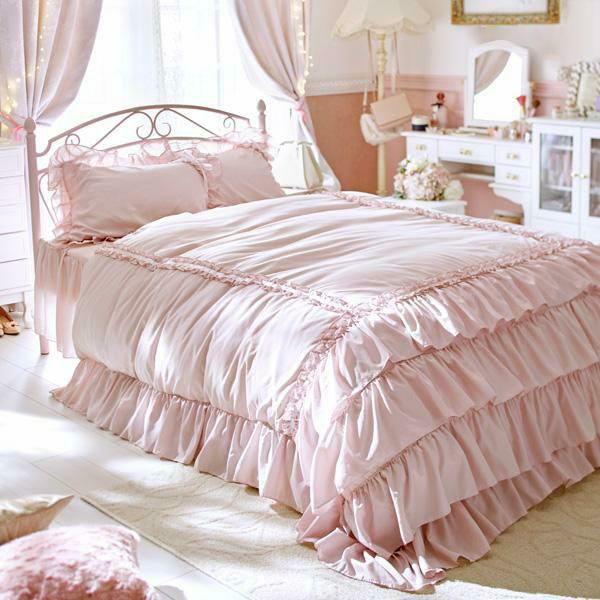 ミルフィーユ掛け布団カバー(洋シングル・ピンク)【ラッピング対応可能