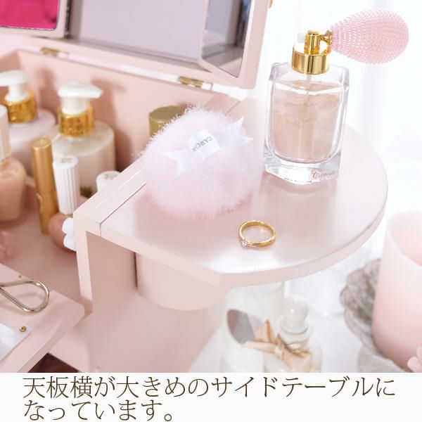クリスタル取っ手コスメボックス コスメワゴン・メイクボックス 画像7