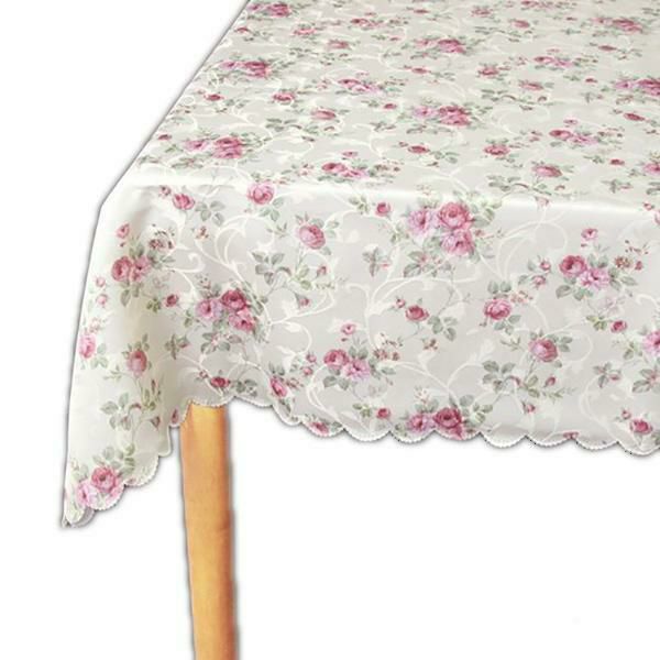 ローズ防水テーブルクロス／140×180ｃｍ テーブルクロス・ランチョンマット 画像3
