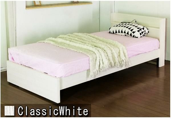 日本製　組立が簡単なベッド（セミダブル・マットレス付） 収納付ベッド 画像5