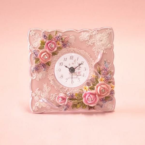 フェミニンローズ置時計 置き時計 画像3