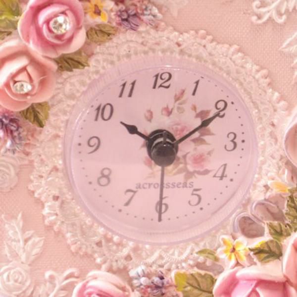 フェミニンローズ置時計 置き時計 画像4