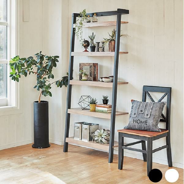 立てかけ式ラダーラック　幅80ｃｍ 本棚・ラック・シェルフ 画像1