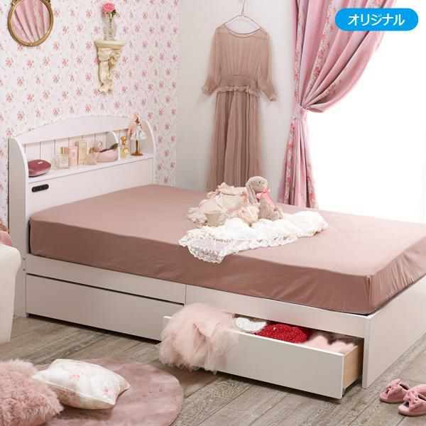 ダブルベッド かわいいお姫様系インテリア家具 雑貨の通販 ロマプリ ロマンティックプリンセス