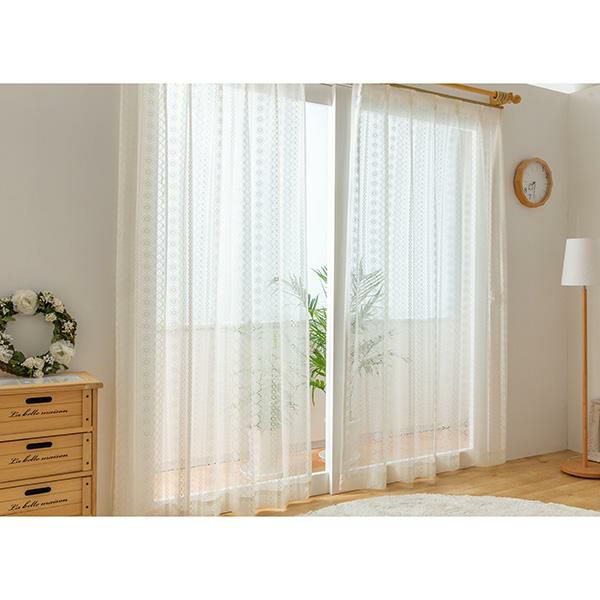 レースカーテン/ぺルル（幅１００ｃｍ×丈１０８・１３３ｃｍ・1枚） レースカーテン 画像6