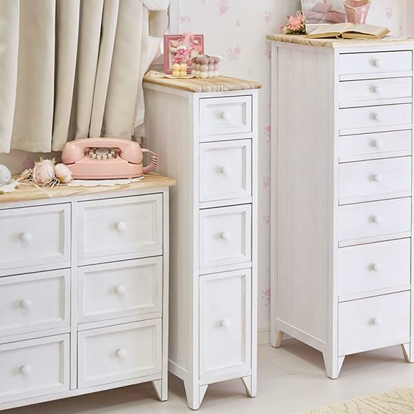 直送】フレンチカントリー風スリムラック（幅20cm）｜かわいい  