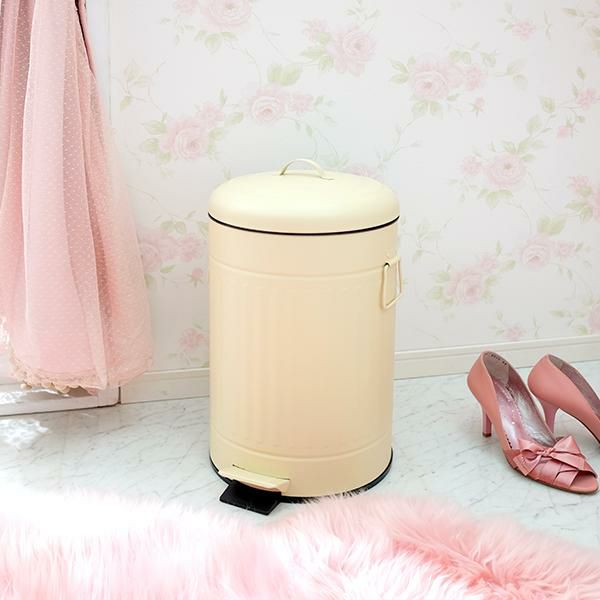 ラウンドペダルダストボックス(１２L) 筒型 画像4