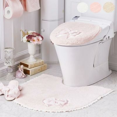 トイレマットセット かわいいお姫様系インテリア家具 雑貨の通販 ロマプリ ロマンティックプリンセス トイレマットセット かわいいお姫様系インテリア家具 雑貨の通販 ロマプリ ロマンティックプリンセス
