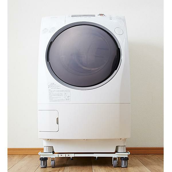 ドラム式洗濯機対応キャスター付き洗濯機置き台 ランドリーラック・洗濯機ラック 画像7