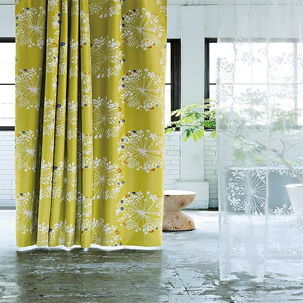 北欧調花柄遮光カーテン（１００×１７８・１枚） 遮光カーテン 画像1