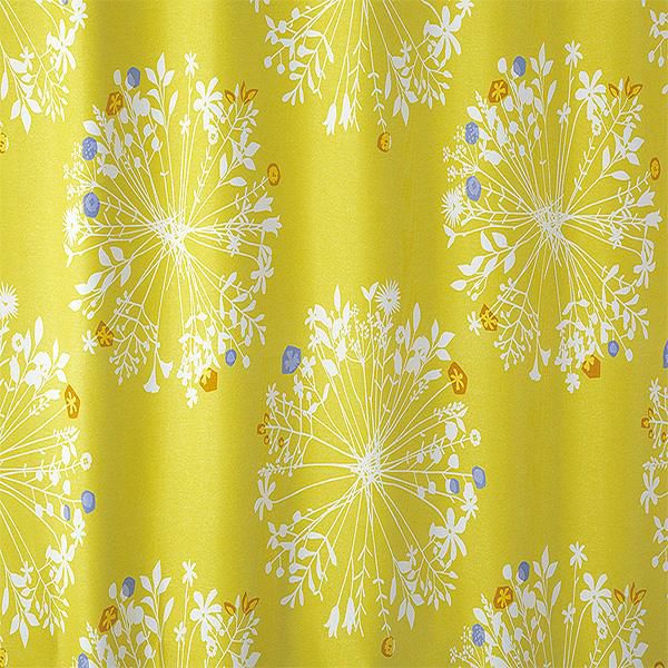 北欧調花柄遮光カーテン（１００×１７８・１枚） 遮光カーテン 画像2