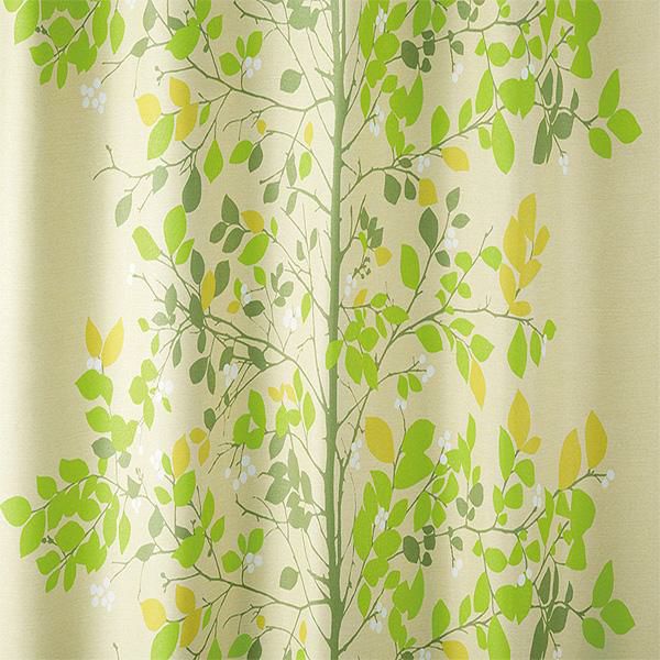 北欧調ツリー柄遮光カーテン（１００×１７８・１枚） 遮光カーテン 画像3