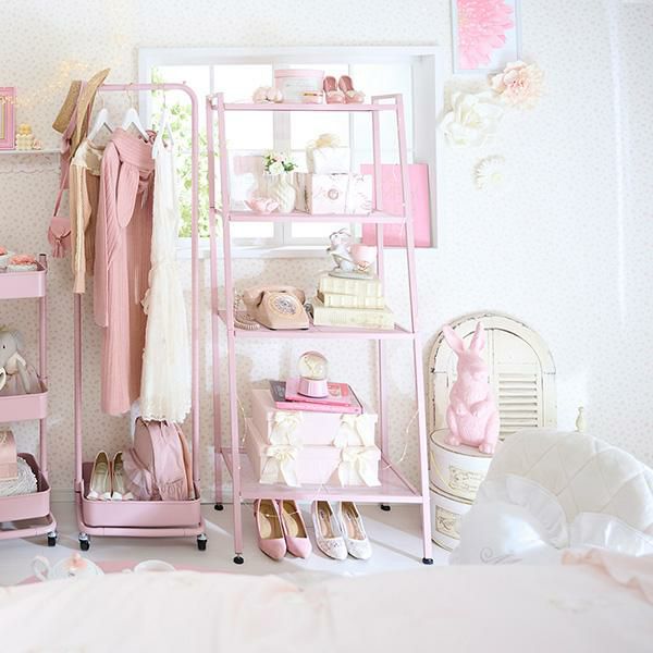 くすみダスティカラーのオープンラック 本棚・ラック・シェルフ 画像17