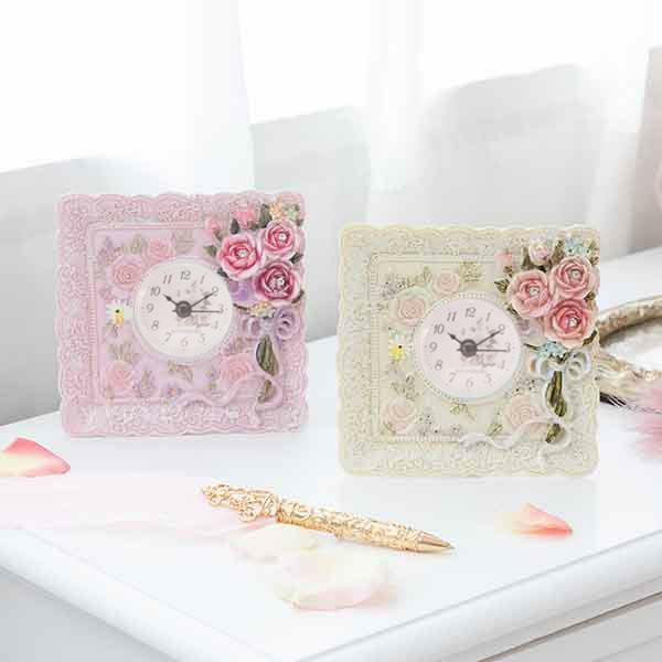 デコラティブローズ置時計 置き時計 画像1