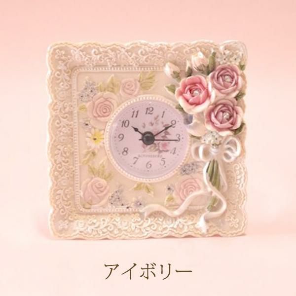 デコラティブローズ置時計 置き時計 画像3