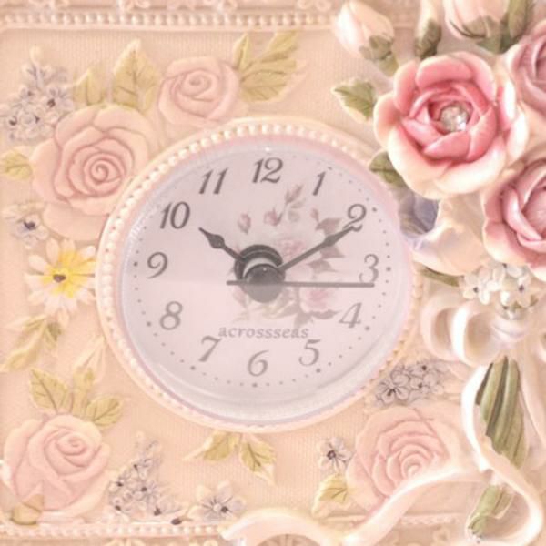 デコラティブローズ置時計 置き時計 画像5