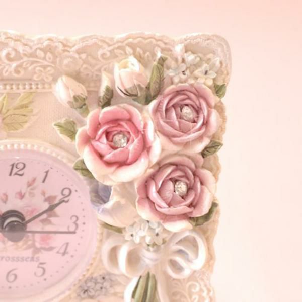 デコラティブローズ置時計 置き時計 画像6