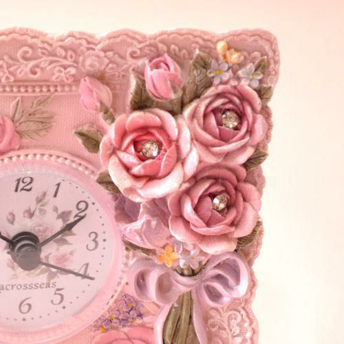 デコラティブローズ置時計 置き時計 画像9