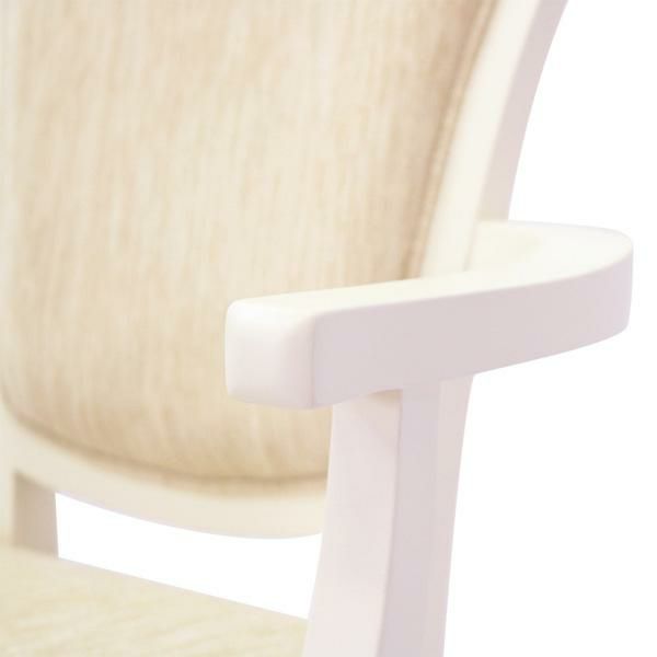 アームチェア（ファブリックバック）/ジャルダン ダイニングチェア 画像3