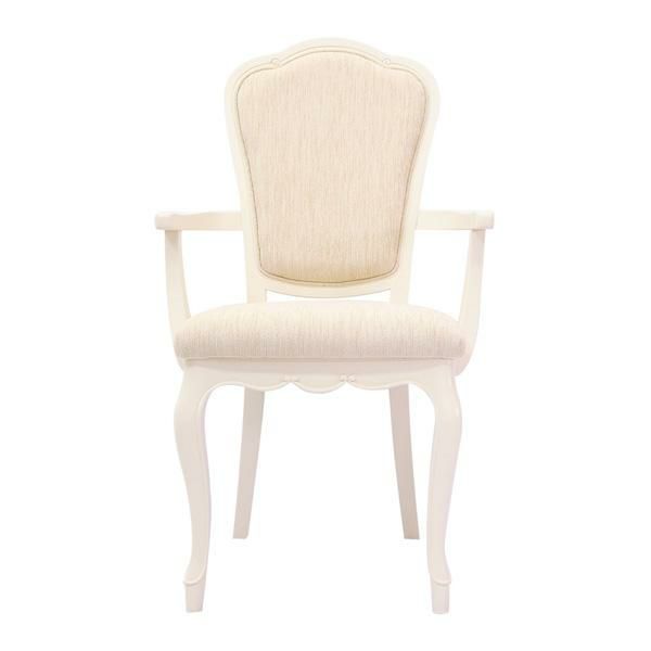 アームチェア（ファブリックバック）/ジャルダン ダイニングチェア 画像12