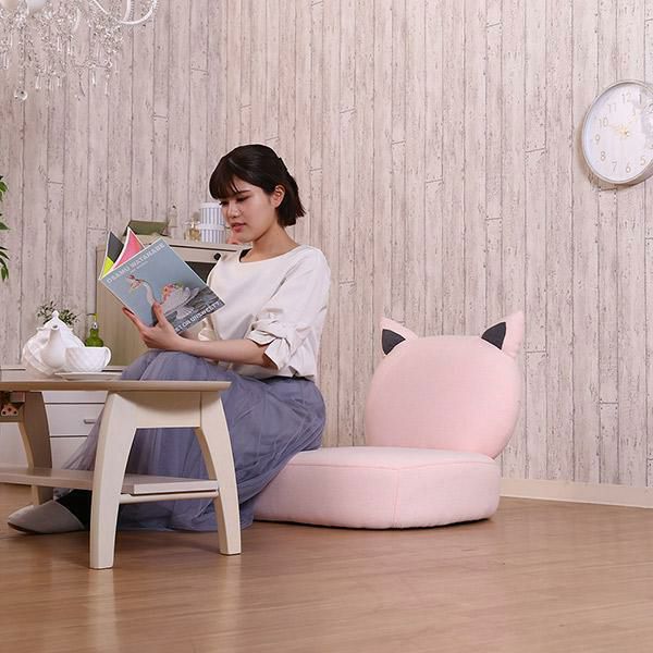 直送】【お届けグループC】猫ソファ 1P｜かわいいお姫様インテリア家具