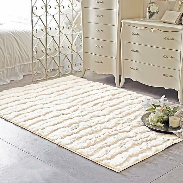 なめらかファー風ラグ（長方形・１３０×１９０） ラグ(長方形) 画像1