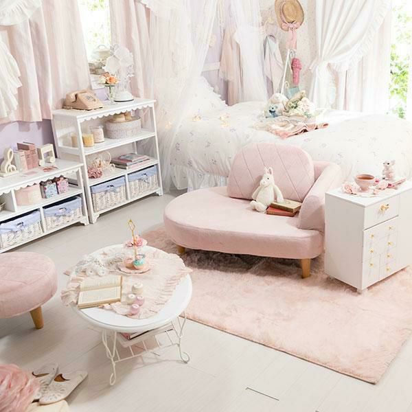 くすみパステルカラーのコンパクトソファー（スツール付き） 1人掛けソファ― 画像17