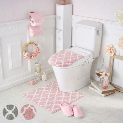 トイレマットセット かわいいお姫様系インテリア家具 雑貨の通販 ロマプリ ロマンティックプリンセス トイレマットセット かわいいお姫様系インテリア家具 雑貨の通販 ロマプリ ロマンティックプリンセス