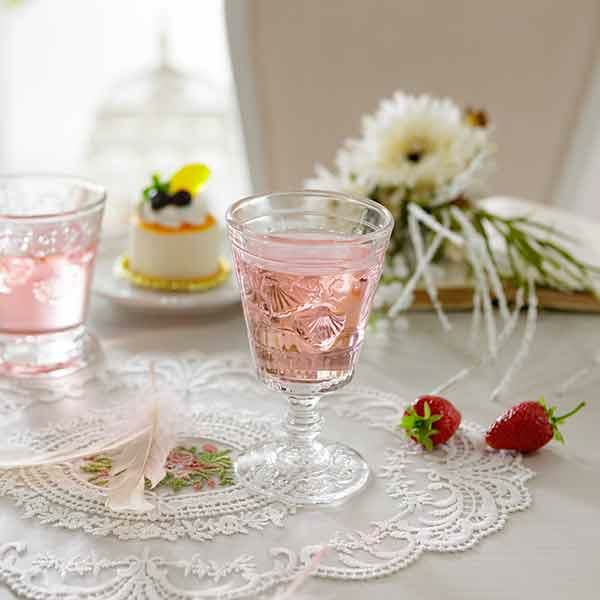 シェルワイングラス ヴェルサイユ かわいいお姫様インテリア家具 雑貨の通販 ワイングラス ロマンティックプリンセス ロマプリ