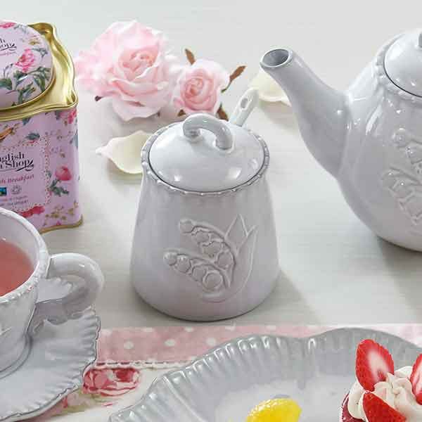 スプーン付きシュガーポット（Muguet） 保存容器・キャニスター 画像2