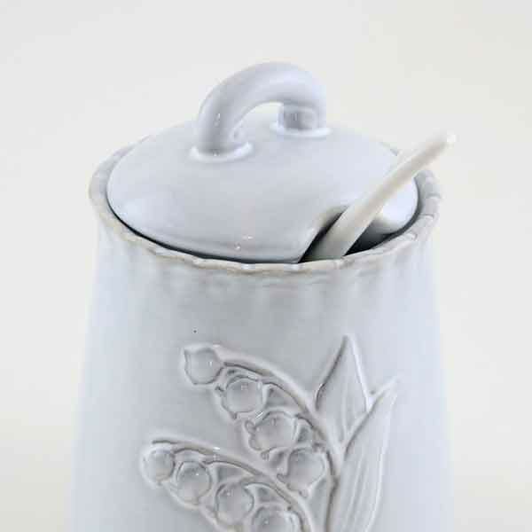 スプーン付きシュガーポット（Muguet） 保存容器・キャニスター 画像5