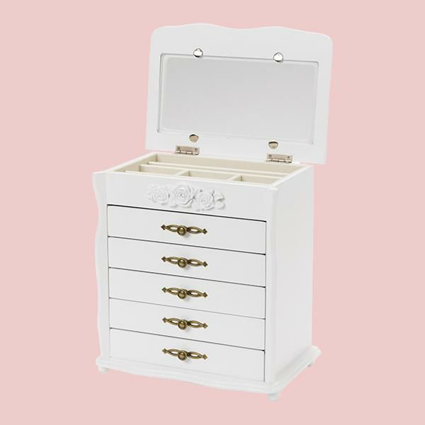 アクセサリーケース　5段／アンティークローズ アクセサリー収納 画像8