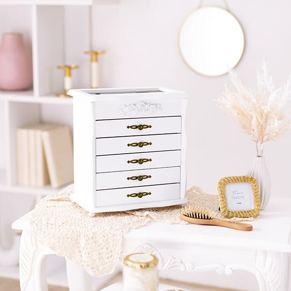 アクセサリーケース　5段／アンティークローズ アクセサリー収納 画像20