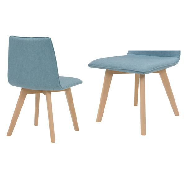 ファブリックチェア(肘なし・2脚セット) ダイニングチェア 画像15