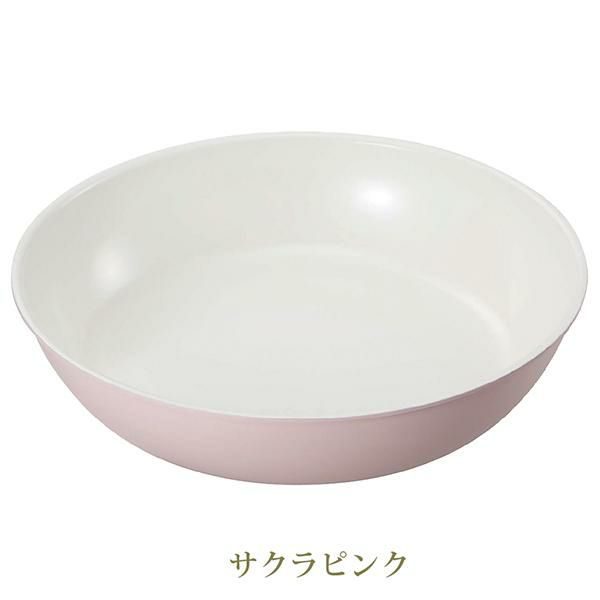 ホワイト&ピンクのＩＨフライパン（２６ｃｍ） フライパン 画像3